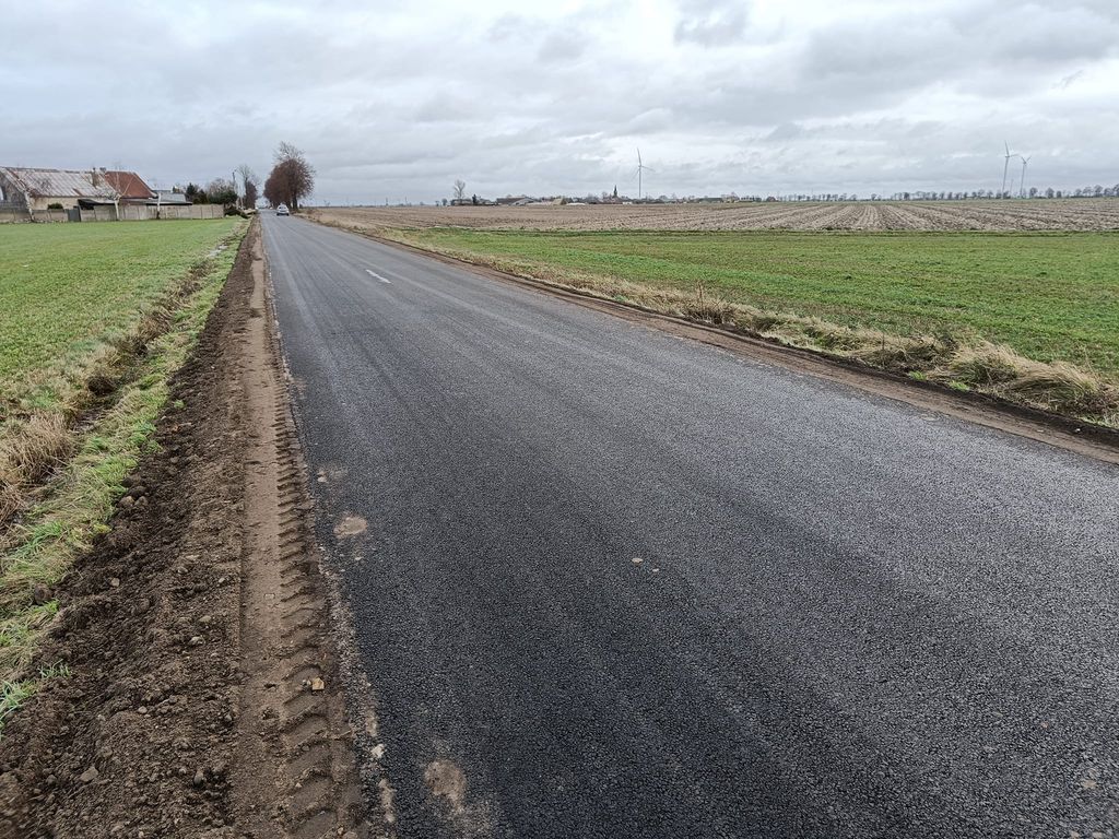 Remont drogi w Mokronosie